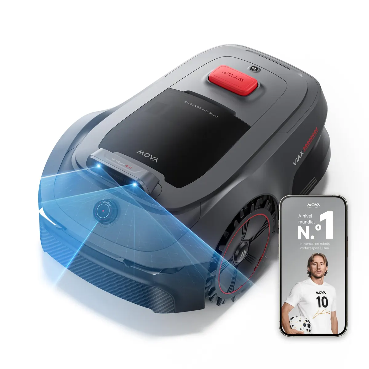 MOVA ViAX 500 Robot cortacésped LiDAR de 360° + Visión Dual con IA