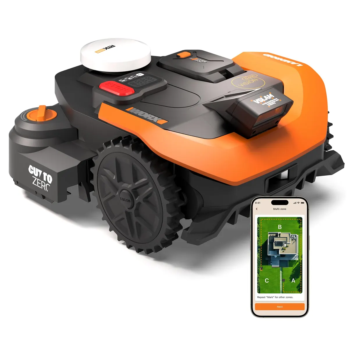 Worx Landroid Vision Cloud WR312E 2WD Robot Cortacésped